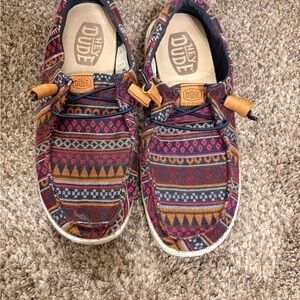 Hey Dude Women's Multicolor Patterned Flats